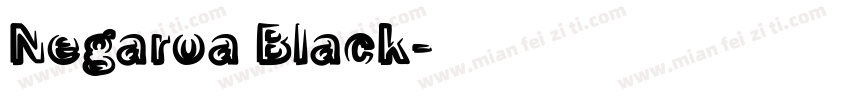 Negaroa Black字体转换